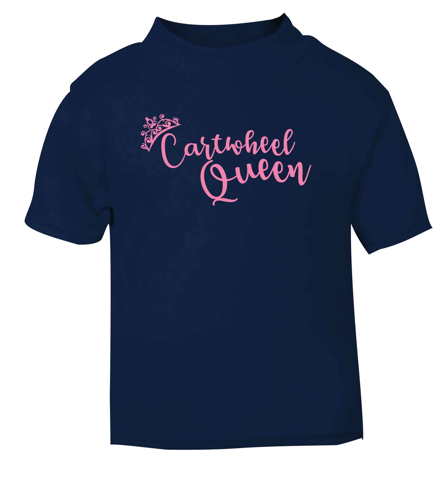 Cartwheel queen navy Baby Toddler Tshirt 2 Years