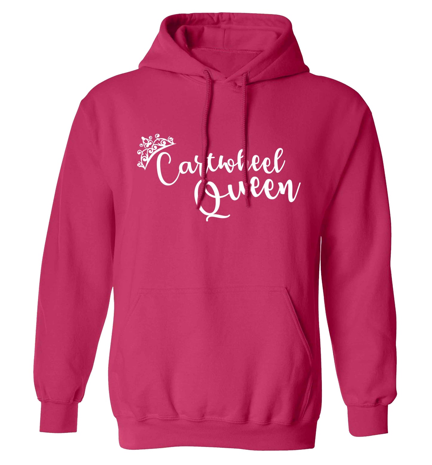 Cartwheel queen adults unisex pink hoodie 2XL