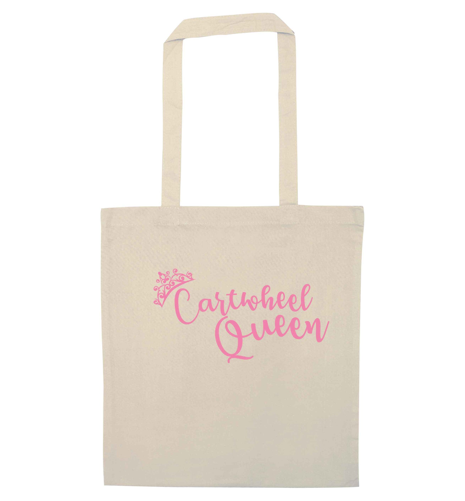 Cartwheel queen natural tote bag