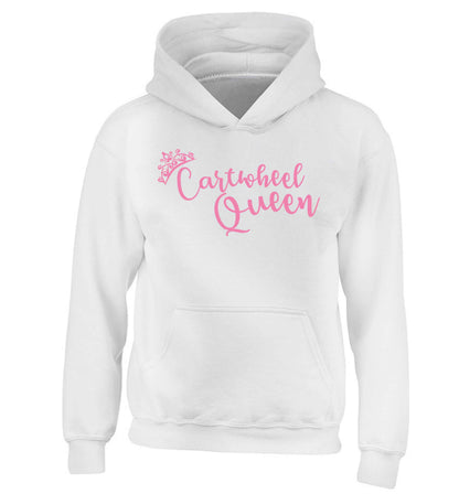 Cartwheel queen children's white hoodie 12-13 Years