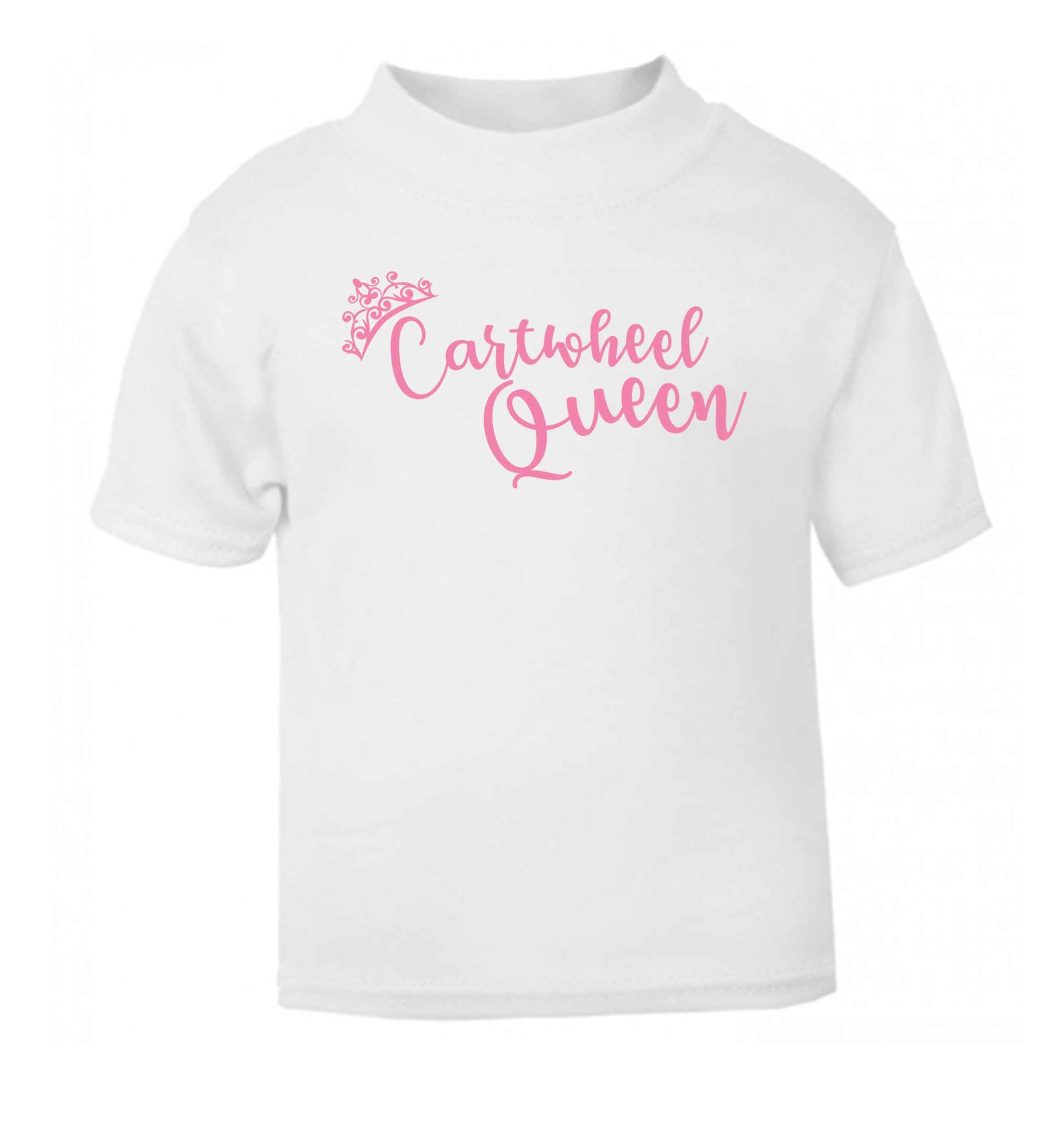 Cartwheel queen white Baby Toddler Tshirt 2 Years