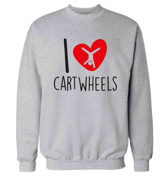 I love cartwheels Adult's unisex grey Sweater 2XL