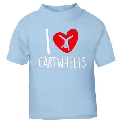 I love cartwheels light blue Baby Toddler Tshirt 2 Years