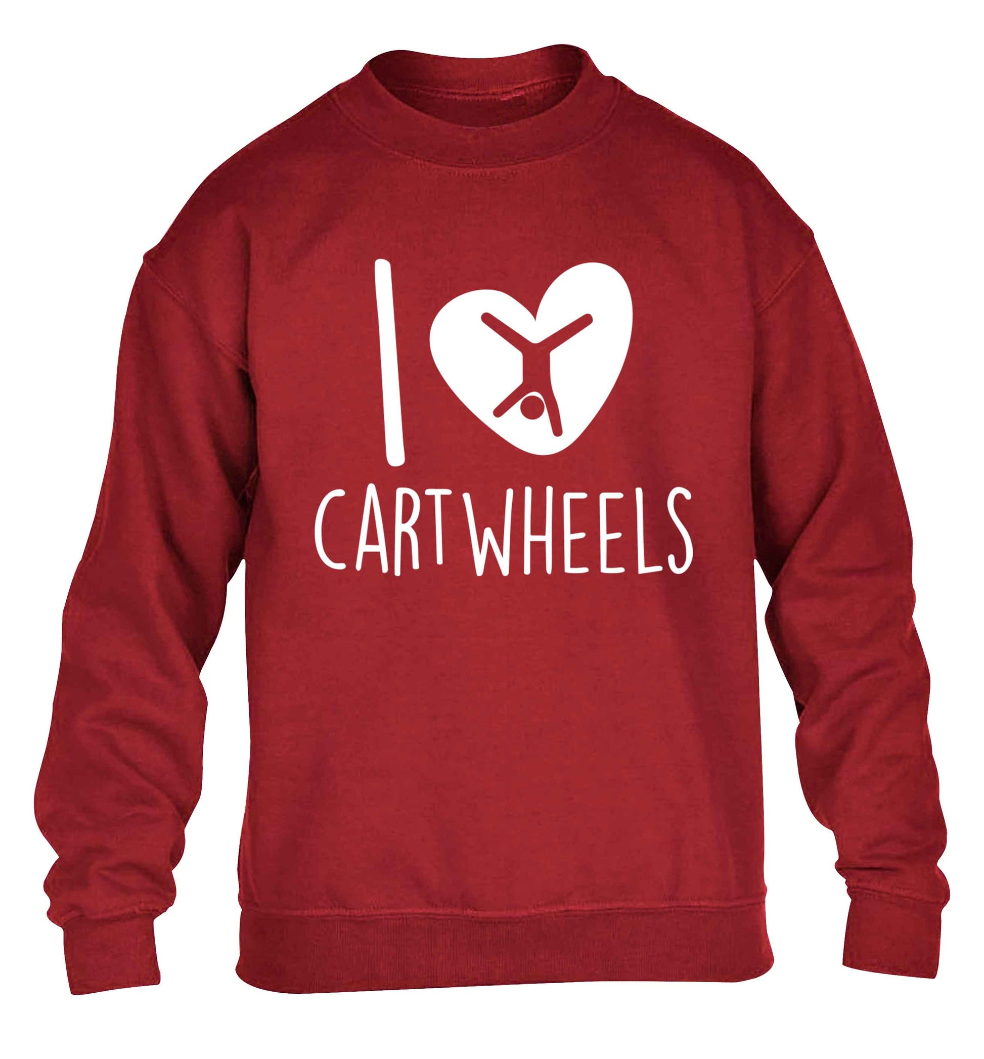 I love cartwheels children's grey sweater 12-13 Years