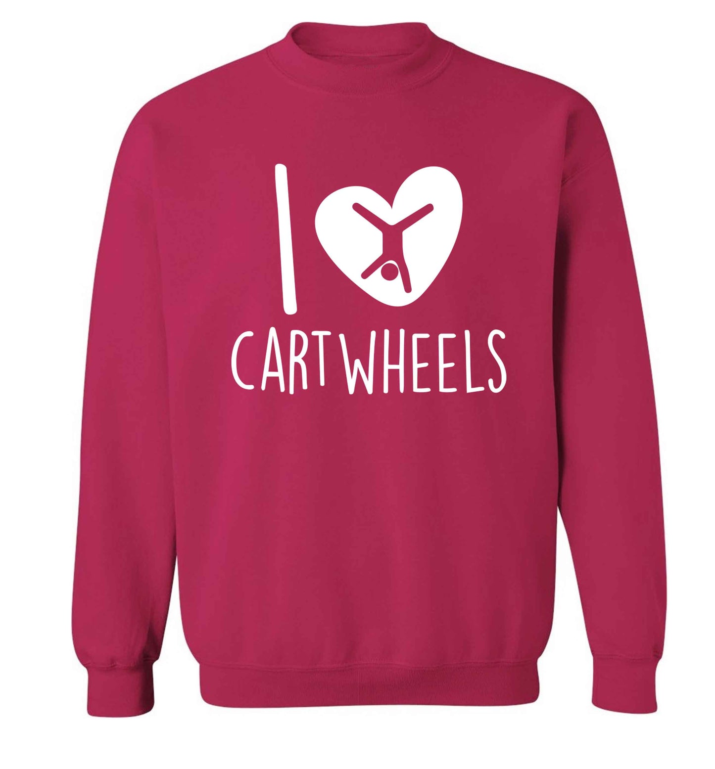 I love cartwheels Adult's unisex pink Sweater 2XL