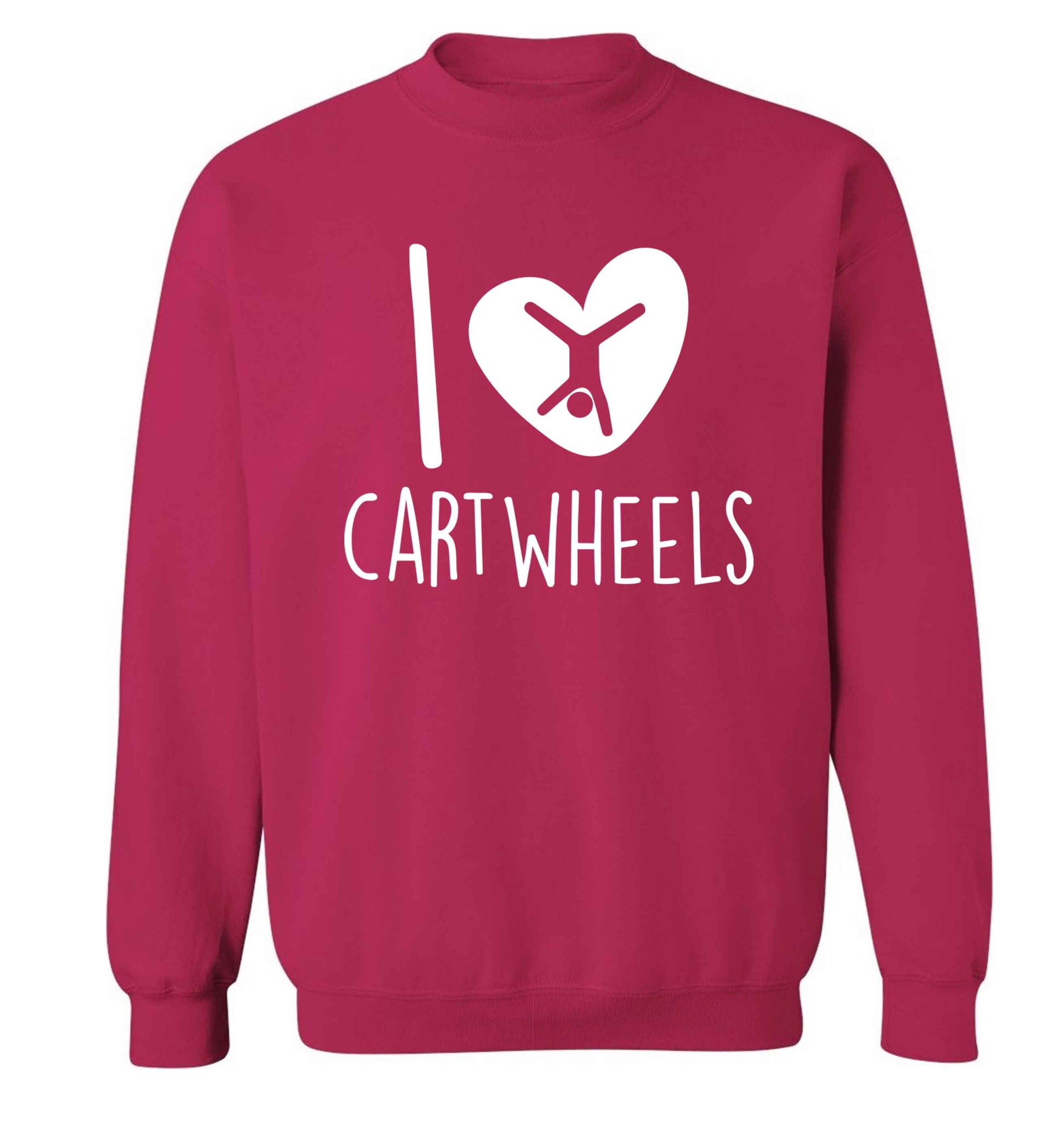 I love cartwheels Adult's unisex pink Sweater 2XL