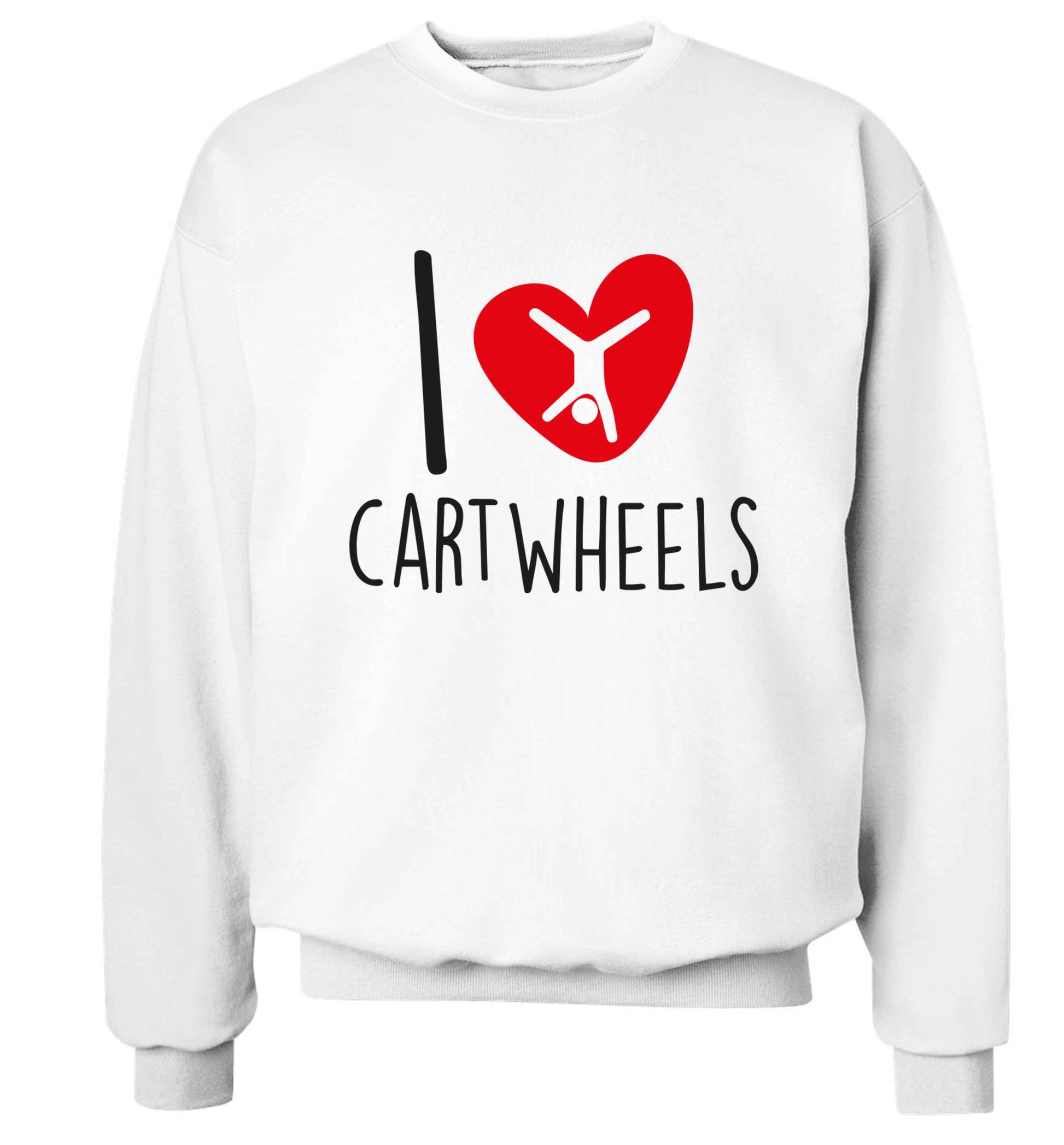 I love cartwheels Adult's unisex white Sweater 2XL