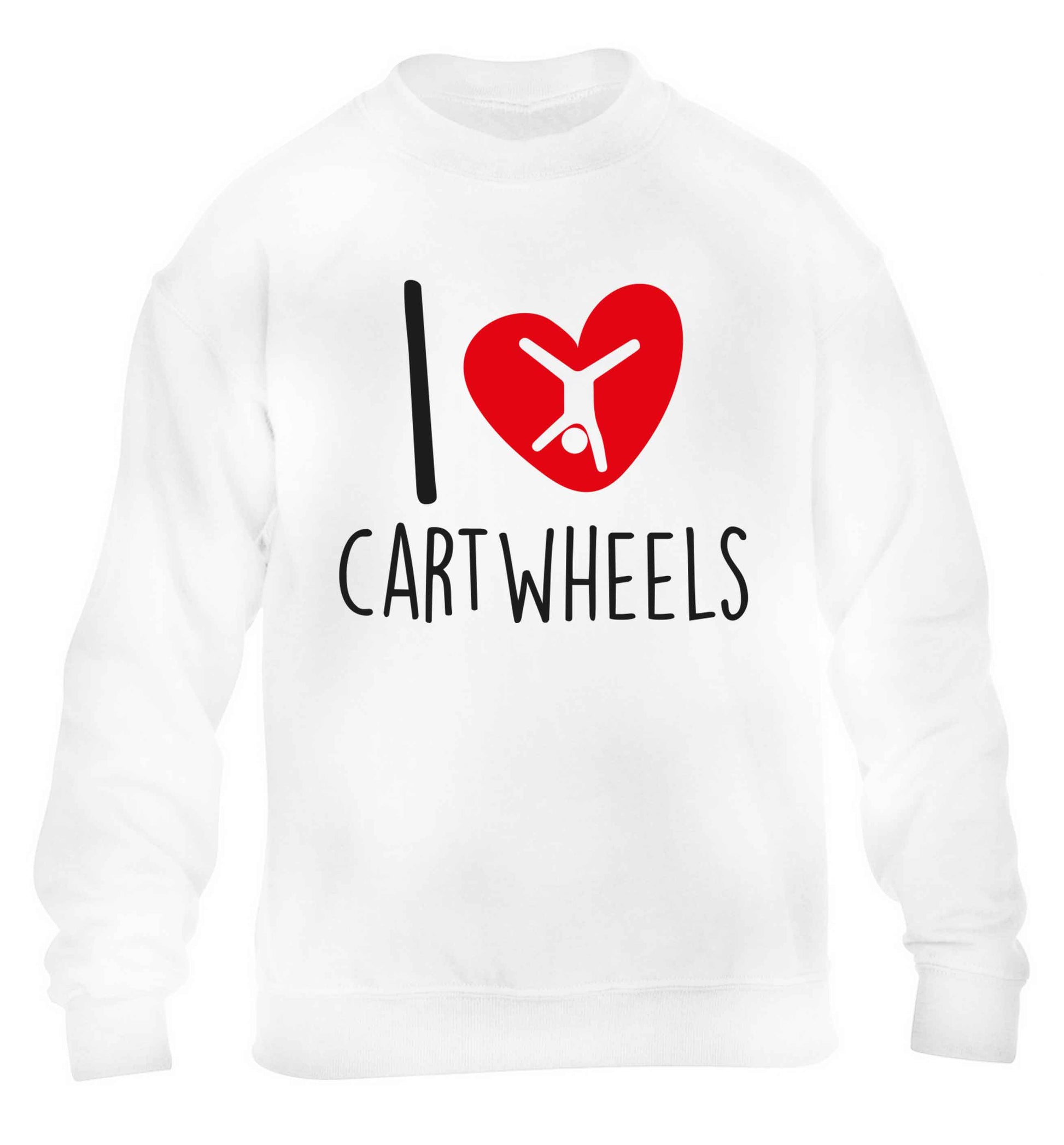 I love cartwheels children's white sweater 12-13 Years