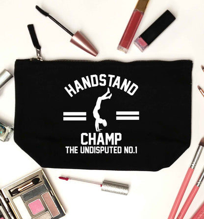 Undisputed handstand championship no.1  black makeup bag