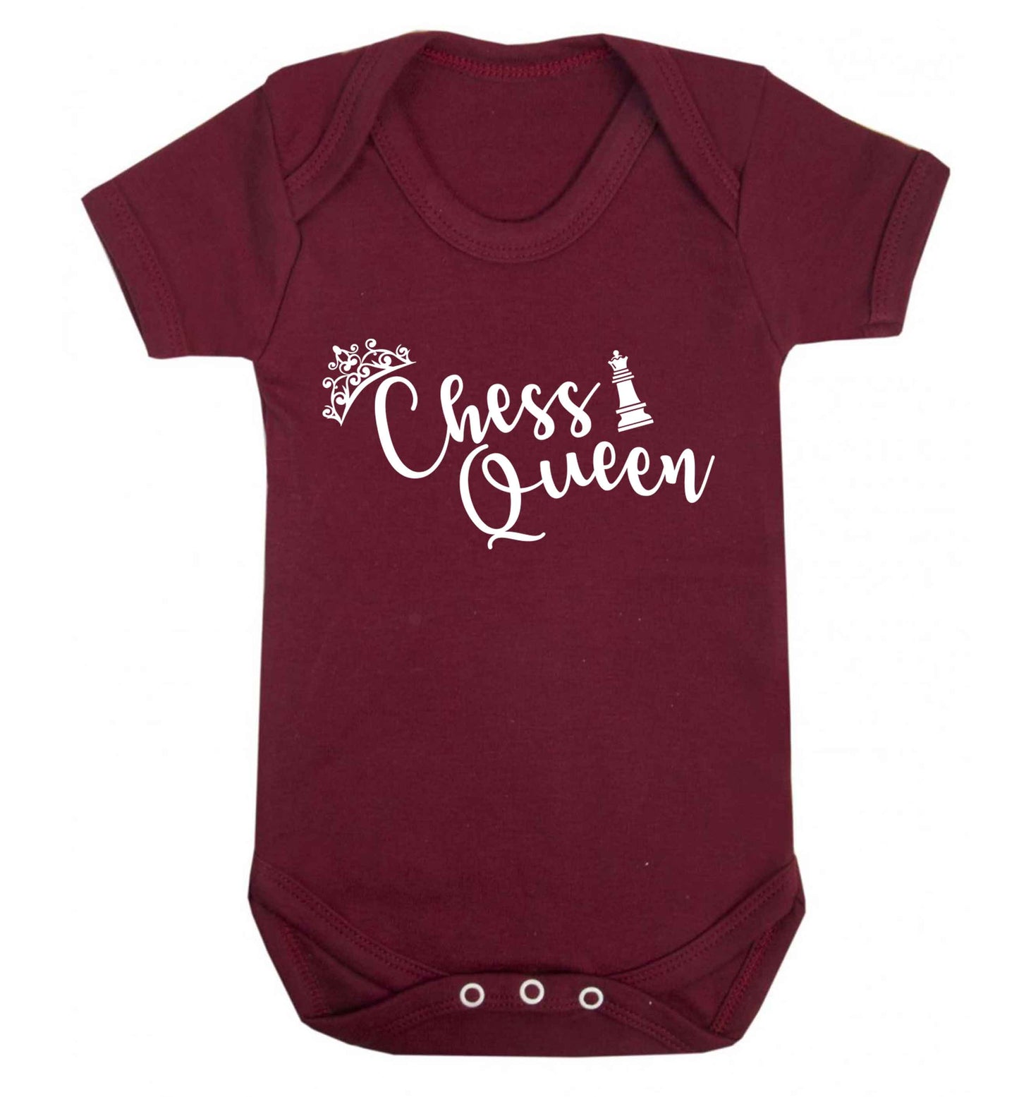 Pink chess queen  Baby Vest maroon 18-24 months