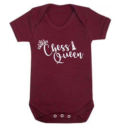 Pink chess queen  Baby Vest maroon 18-24 months