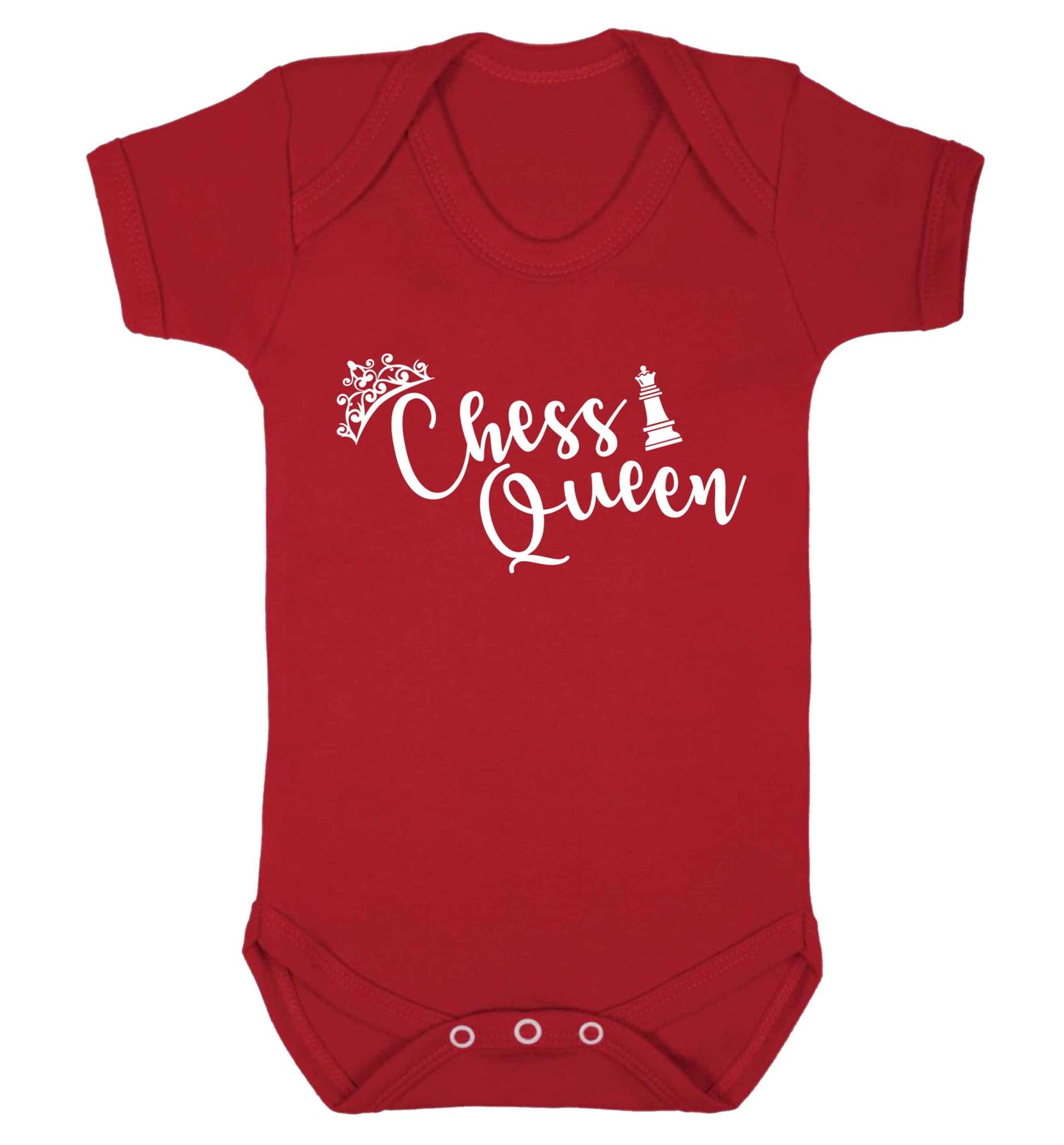 Pink chess queen  Baby Vest red 18-24 months