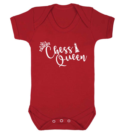 Pink chess queen  Baby Vest red 18-24 months