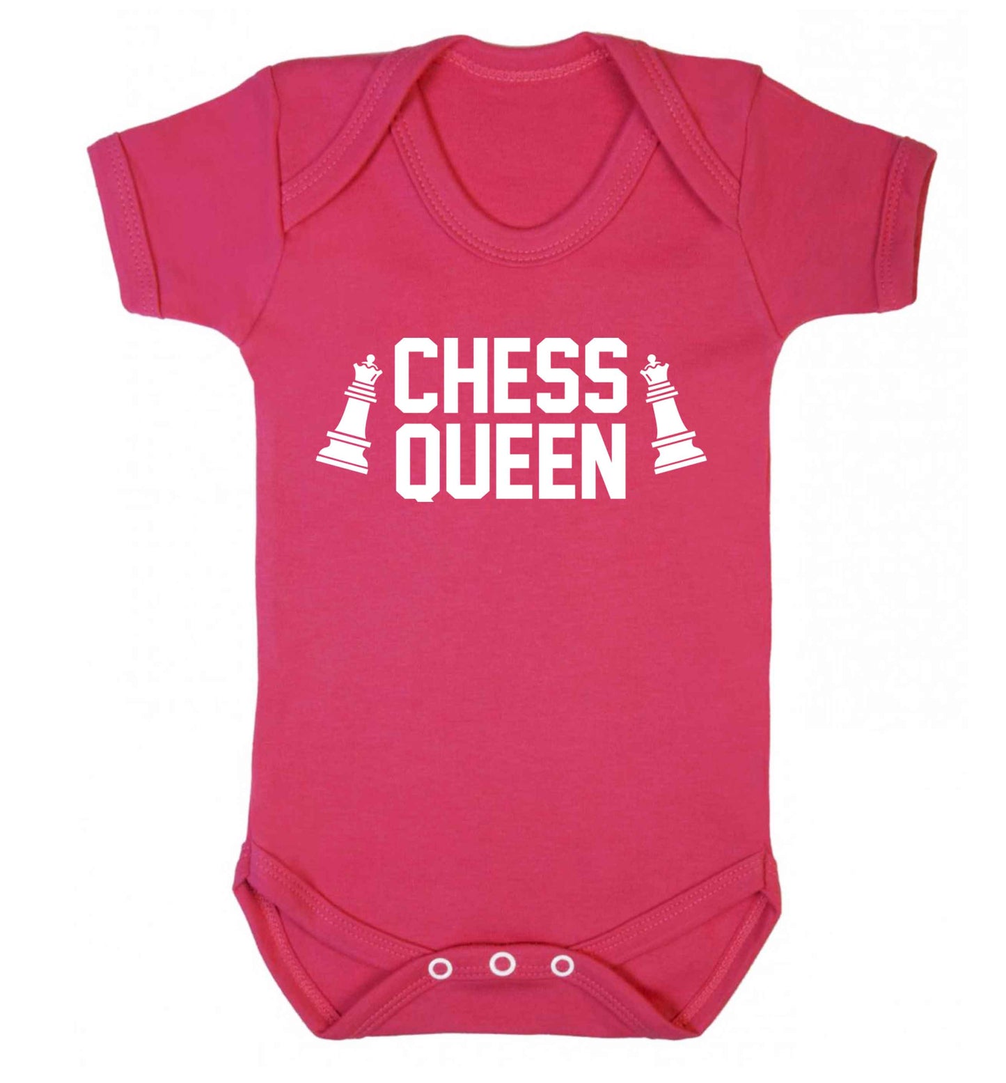 Chess queen Baby Vest dark pink 18-24 months