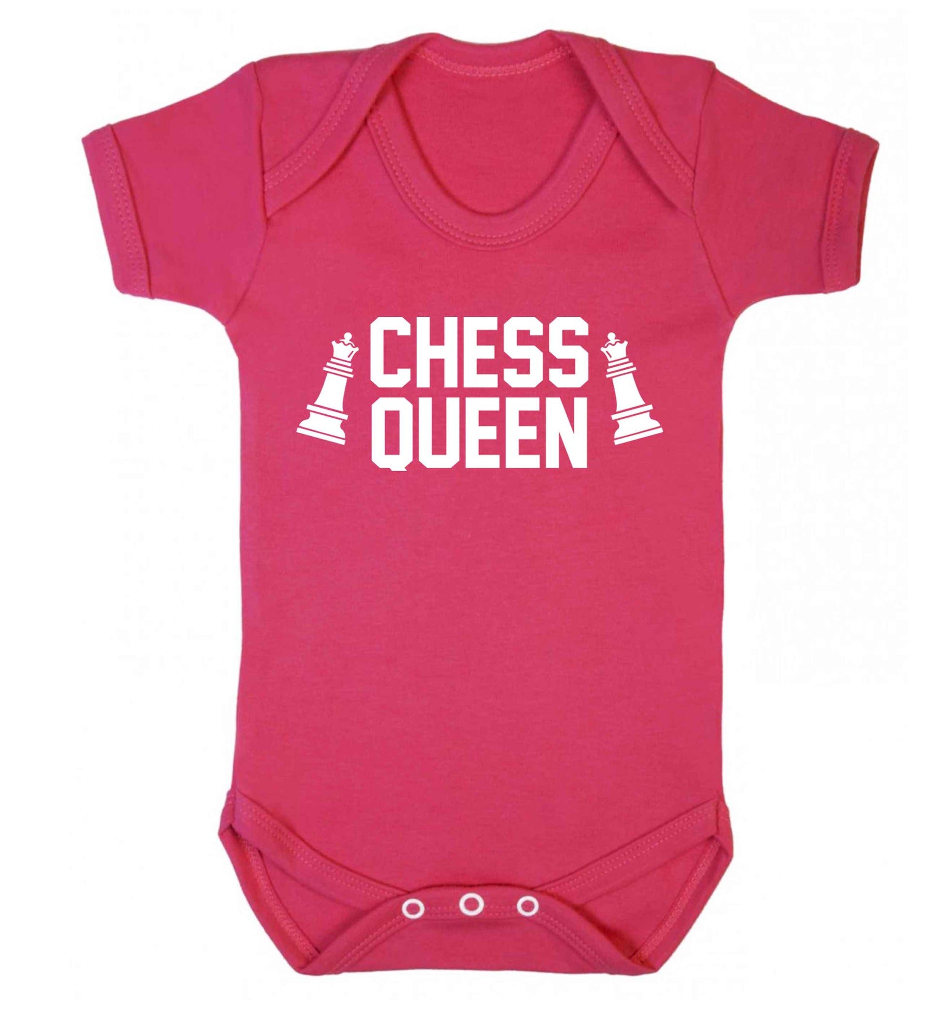 Chess queen Baby Vest dark pink 18-24 months