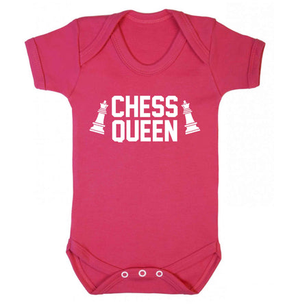 Chess queen Baby Vest dark pink 18-24 months