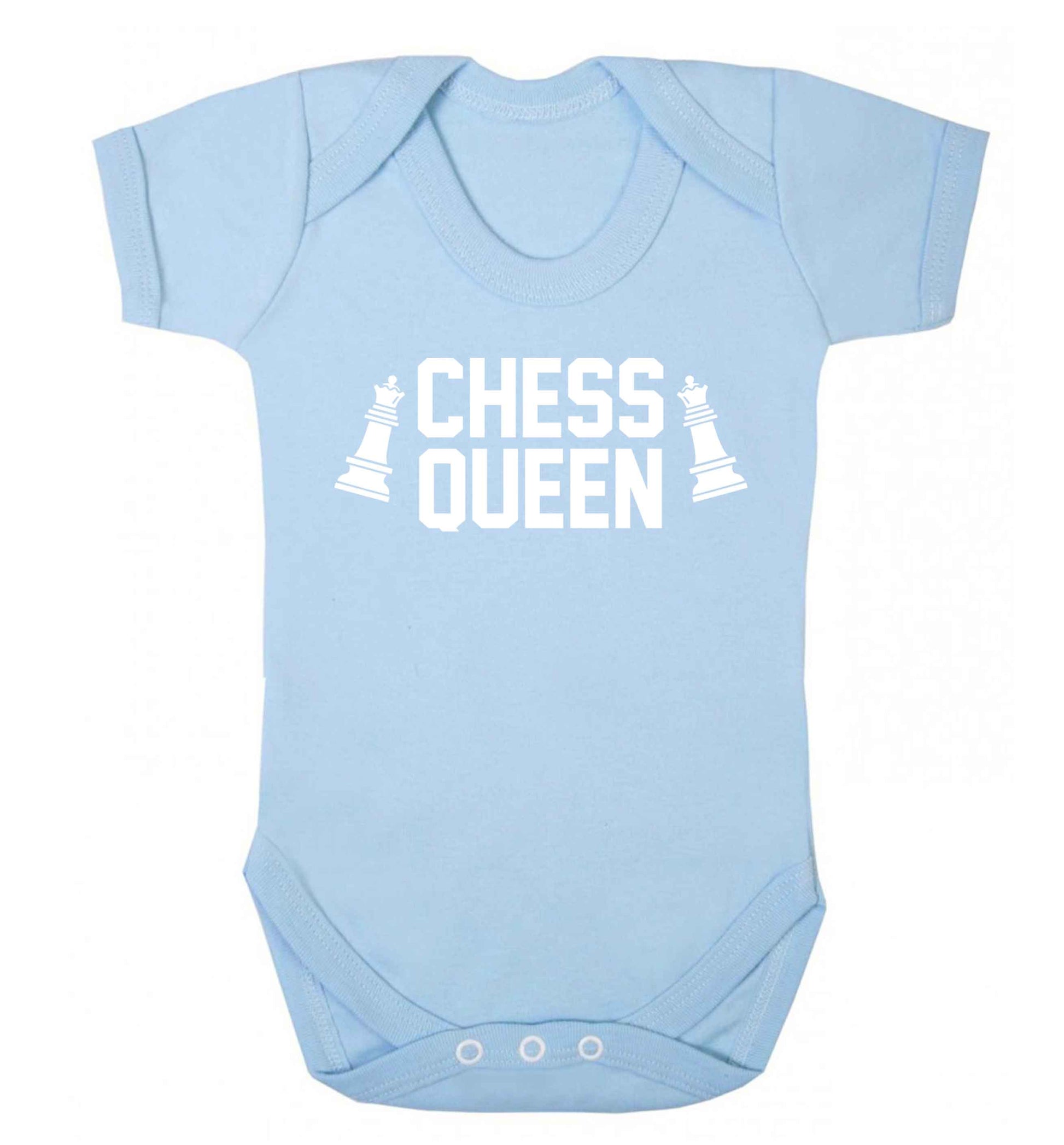 Chess queen Baby Vest pale blue 18-24 months