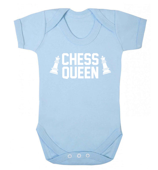 Chess queen Baby Vest pale blue 18-24 months