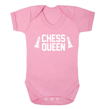 Chess queen Baby Vest pale pink 18-24 months