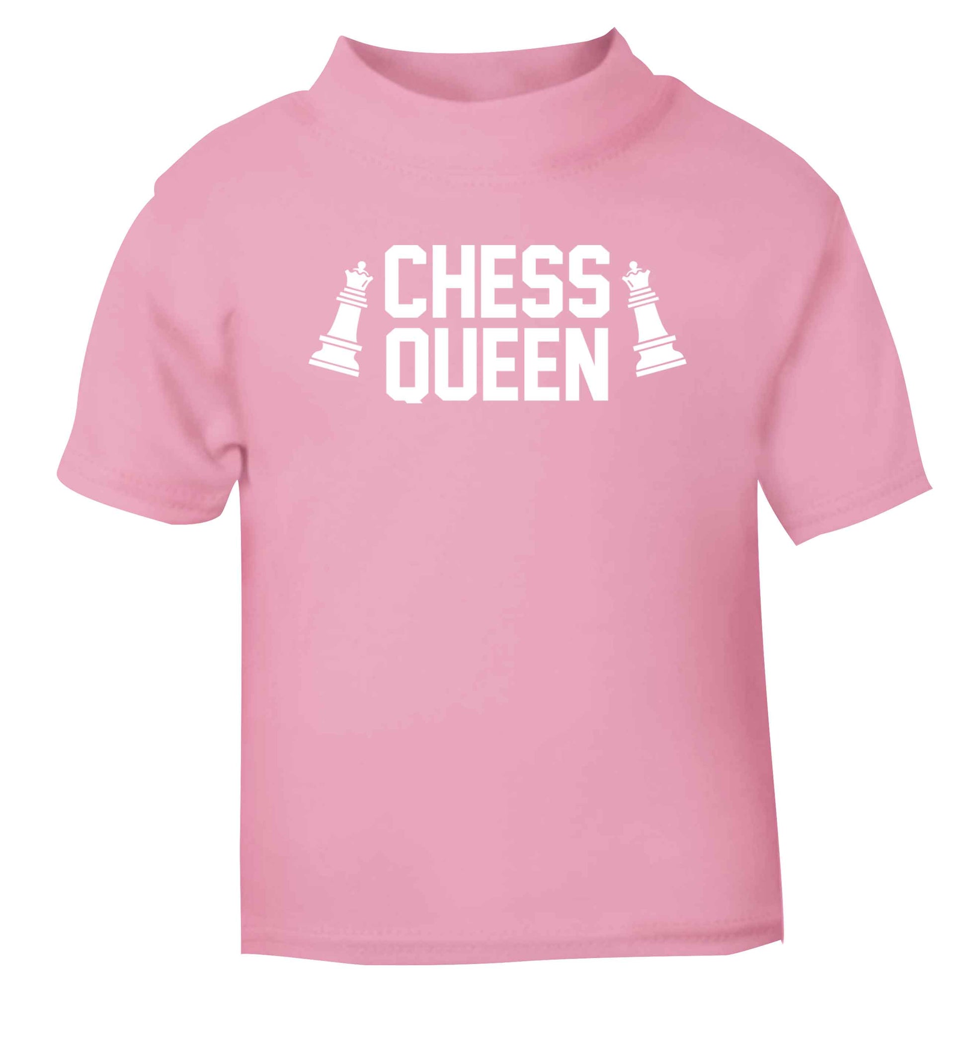Chess queen light pink Baby Toddler Tshirt 2 Years