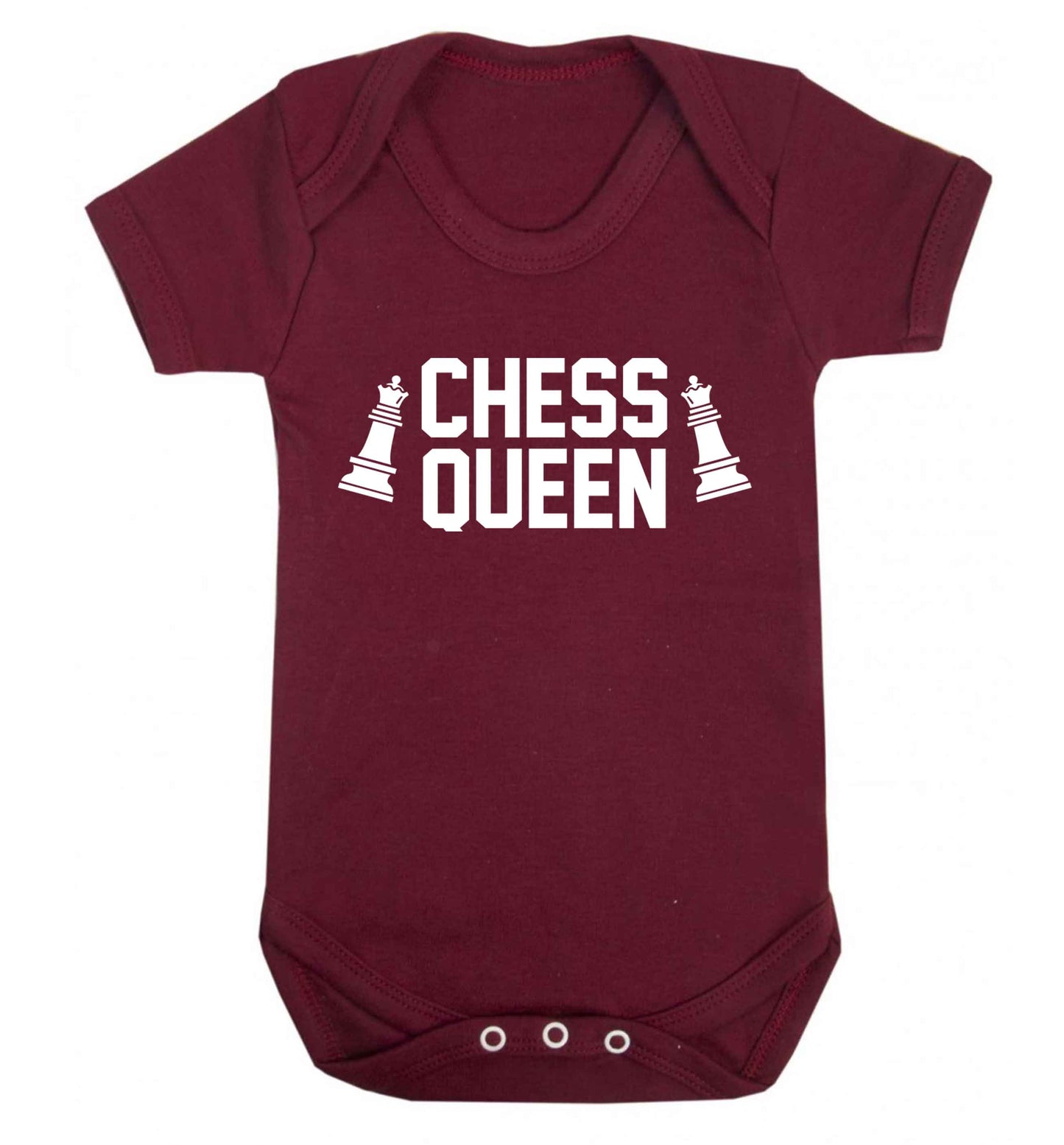 Chess queen Baby Vest maroon 18-24 months