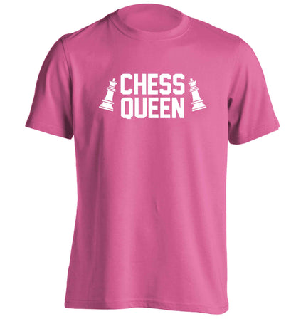 Chess queen adults unisex pink Tshirt 2XL