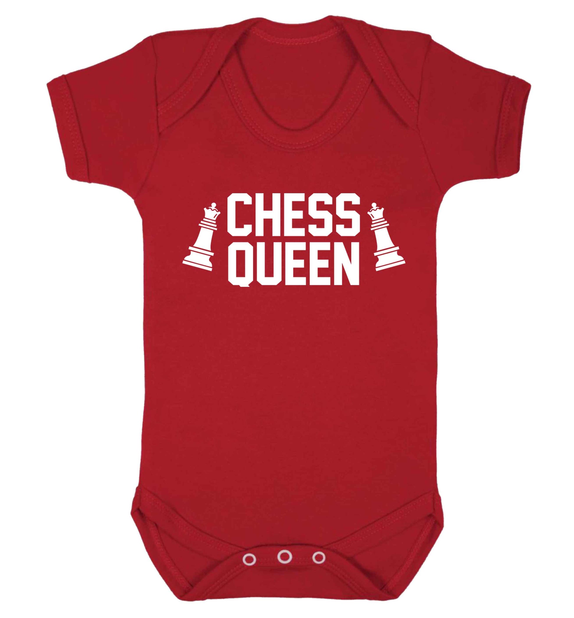Chess queen Baby Vest red 18-24 months