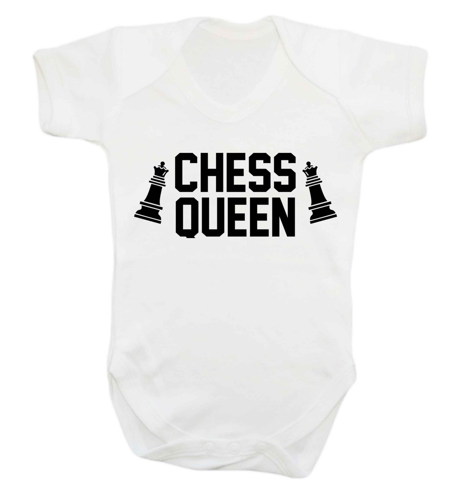 Chess queen Baby Vest white 18-24 months