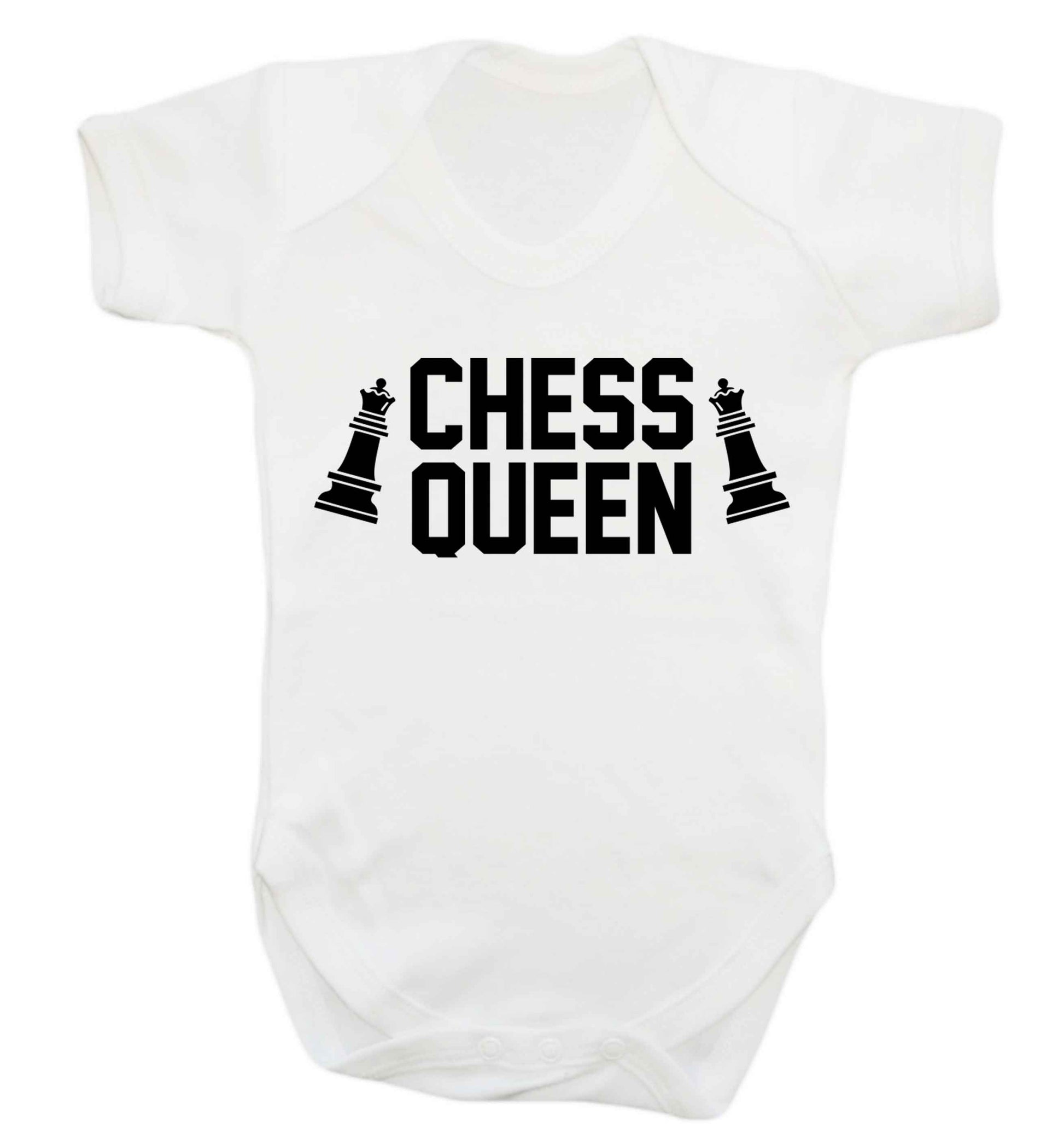 Chess queen Baby Vest white 18-24 months