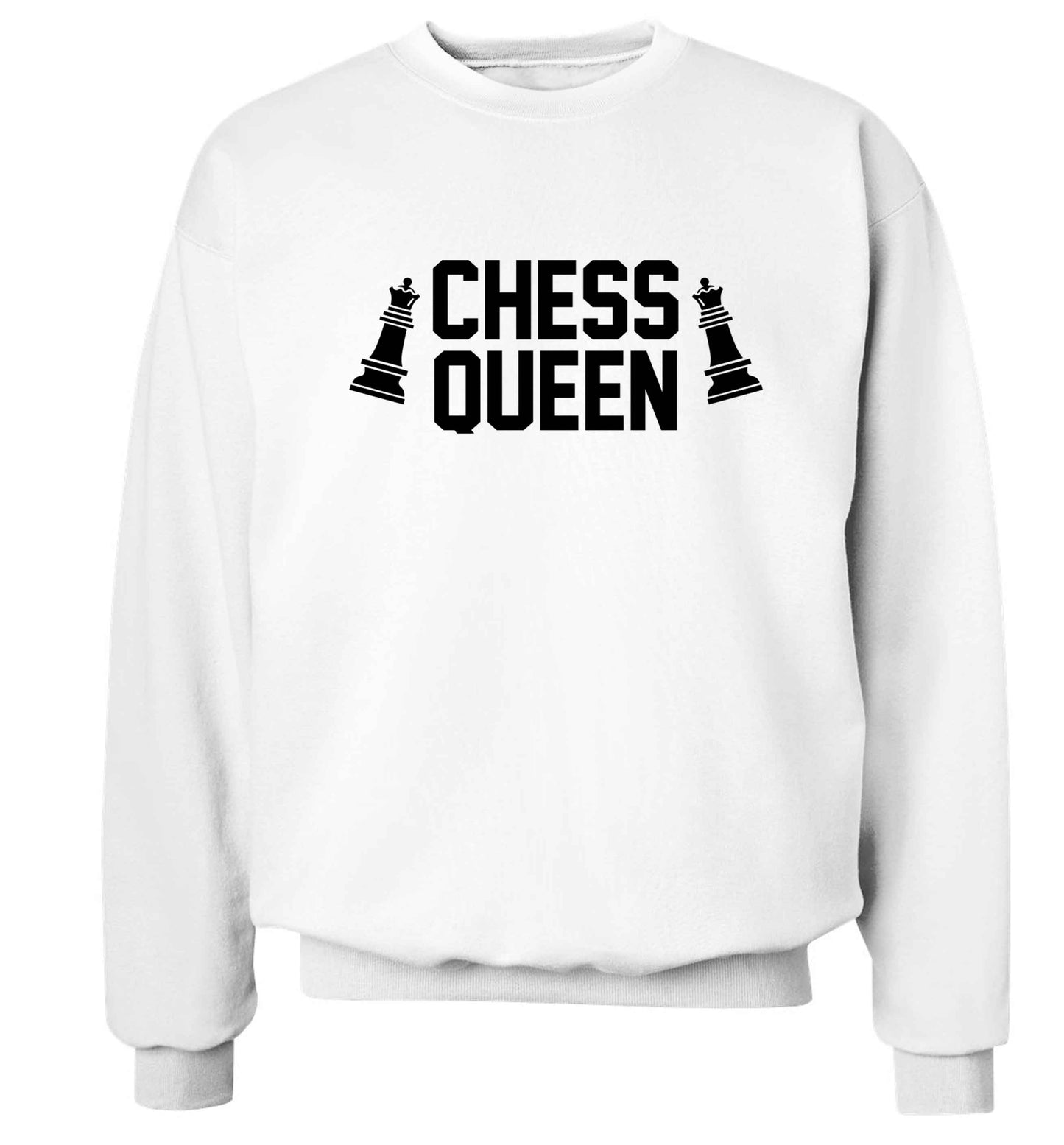 Chess queen Adult's unisex white Sweater 2XL