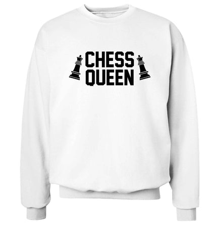 Chess queen Adult's unisex white Sweater 2XL