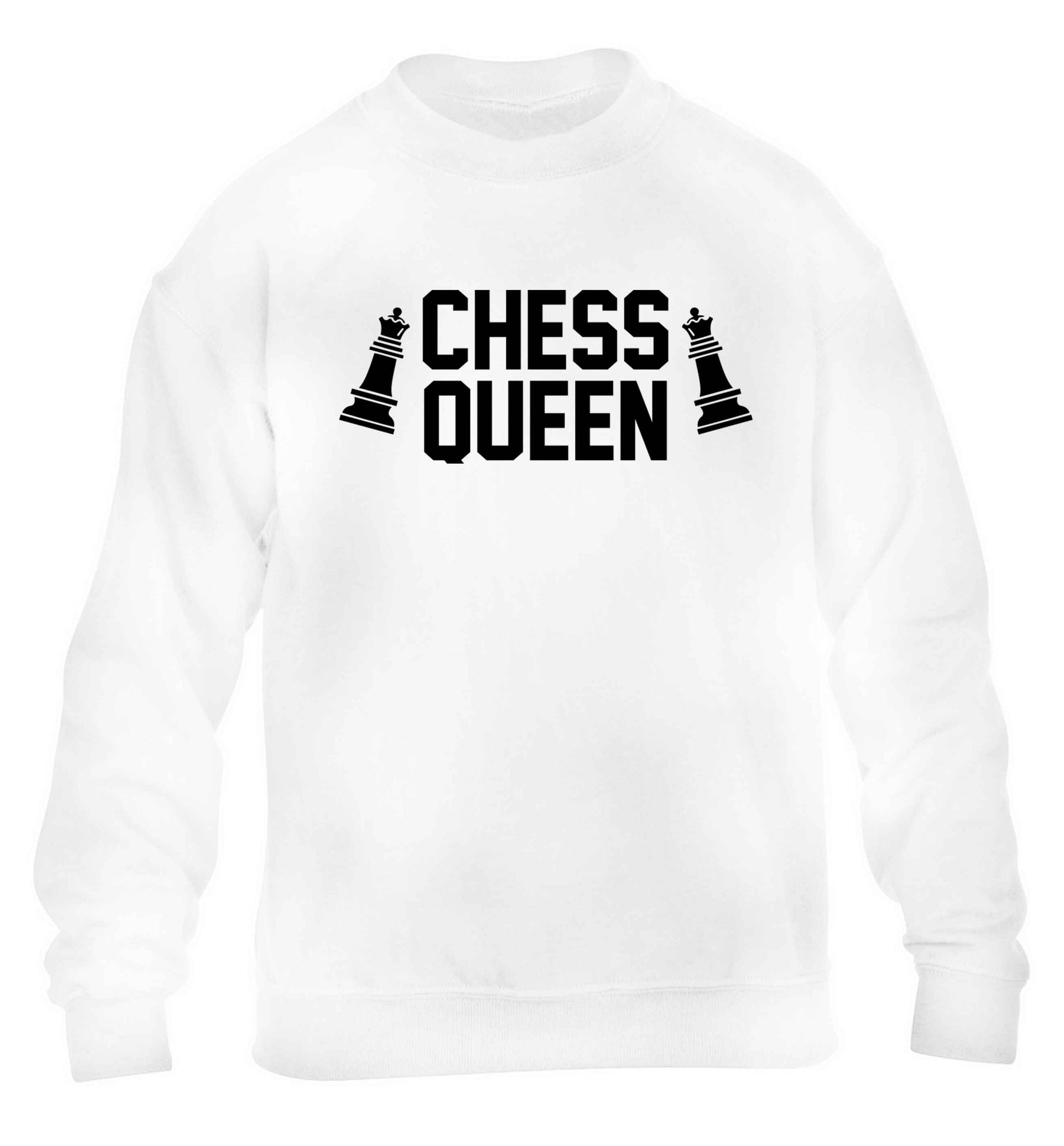 Chess queen children's white sweater 12-13 Years