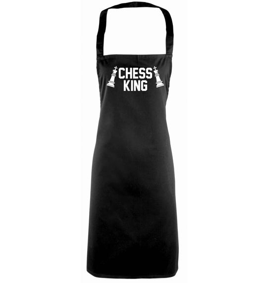Chess king black apron