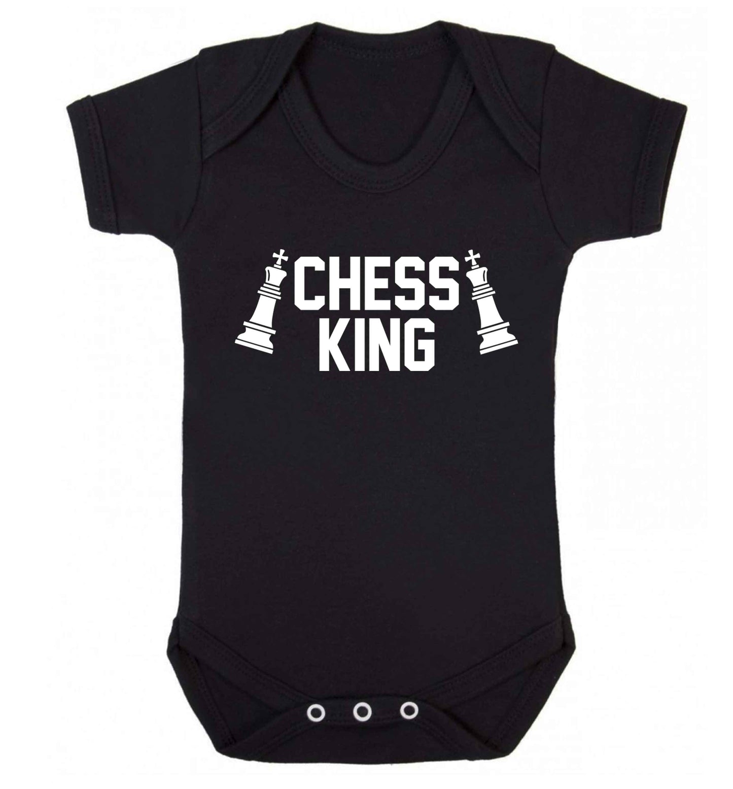 Chess king Baby Vest black 18-24 months