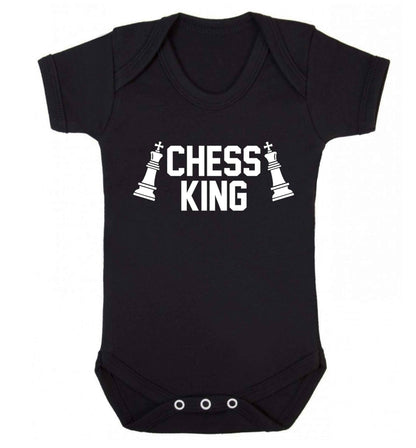 Chess king Baby Vest black 18-24 months