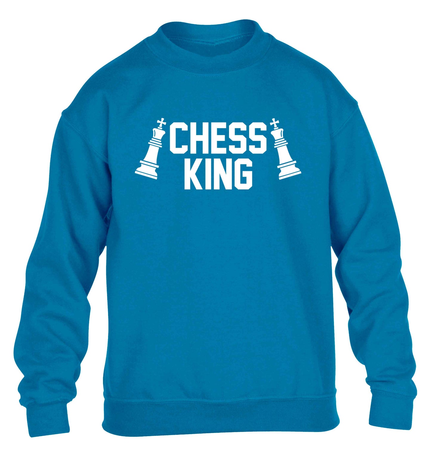Chess king children's blue sweater 12-13 Years