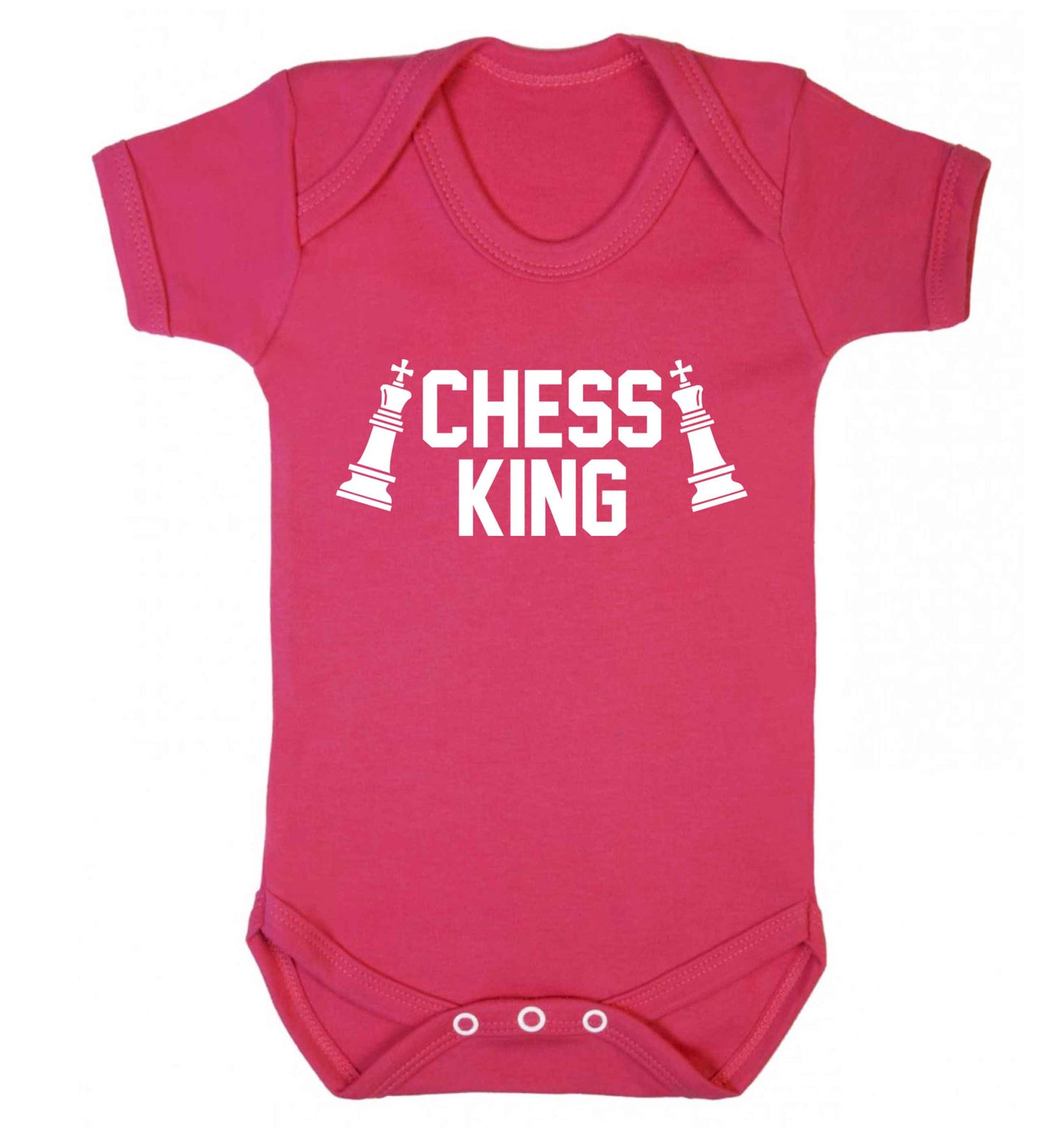 Chess king Baby Vest dark pink 18-24 months