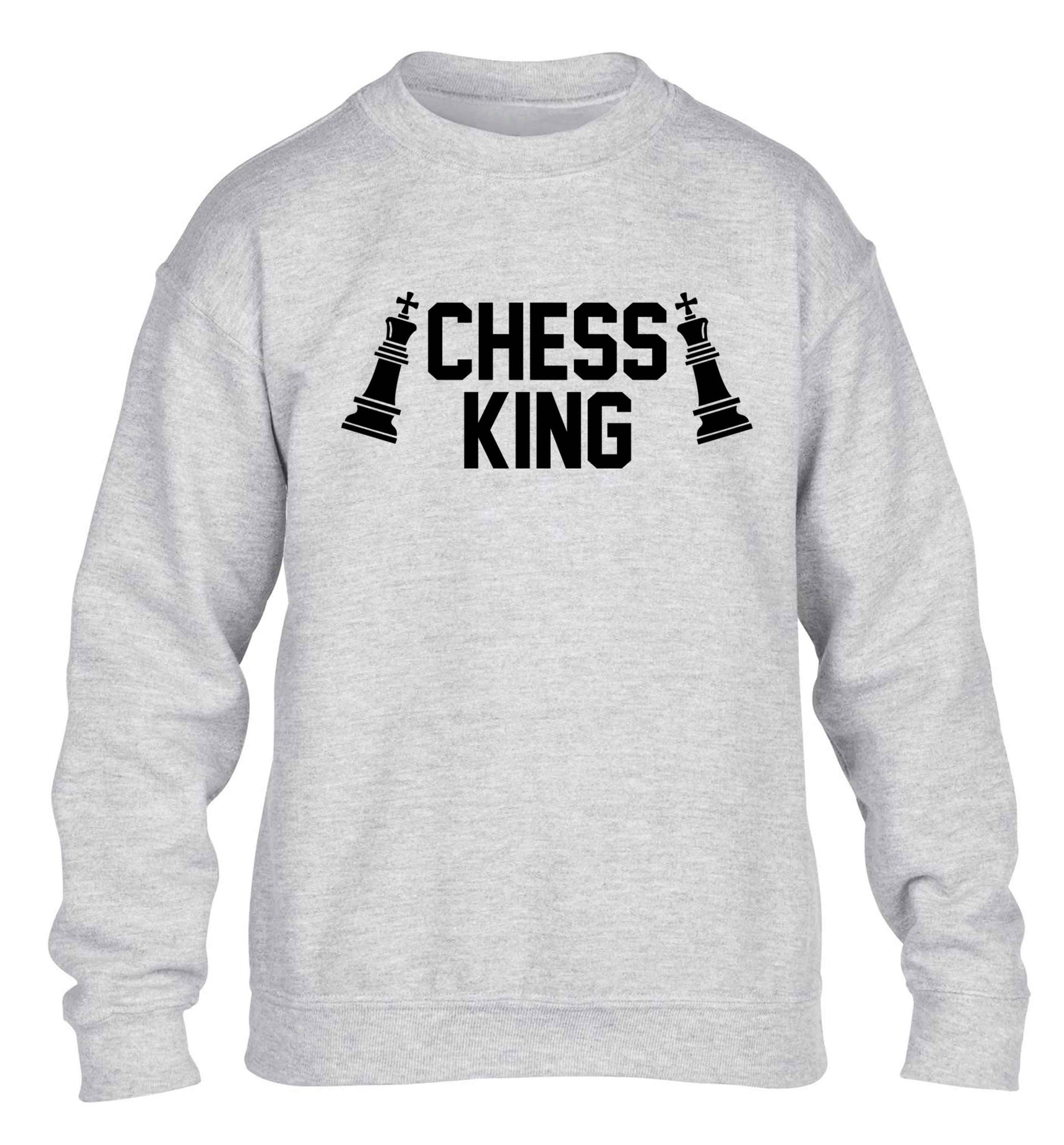 Chess king children's grey sweater 12-13 Years