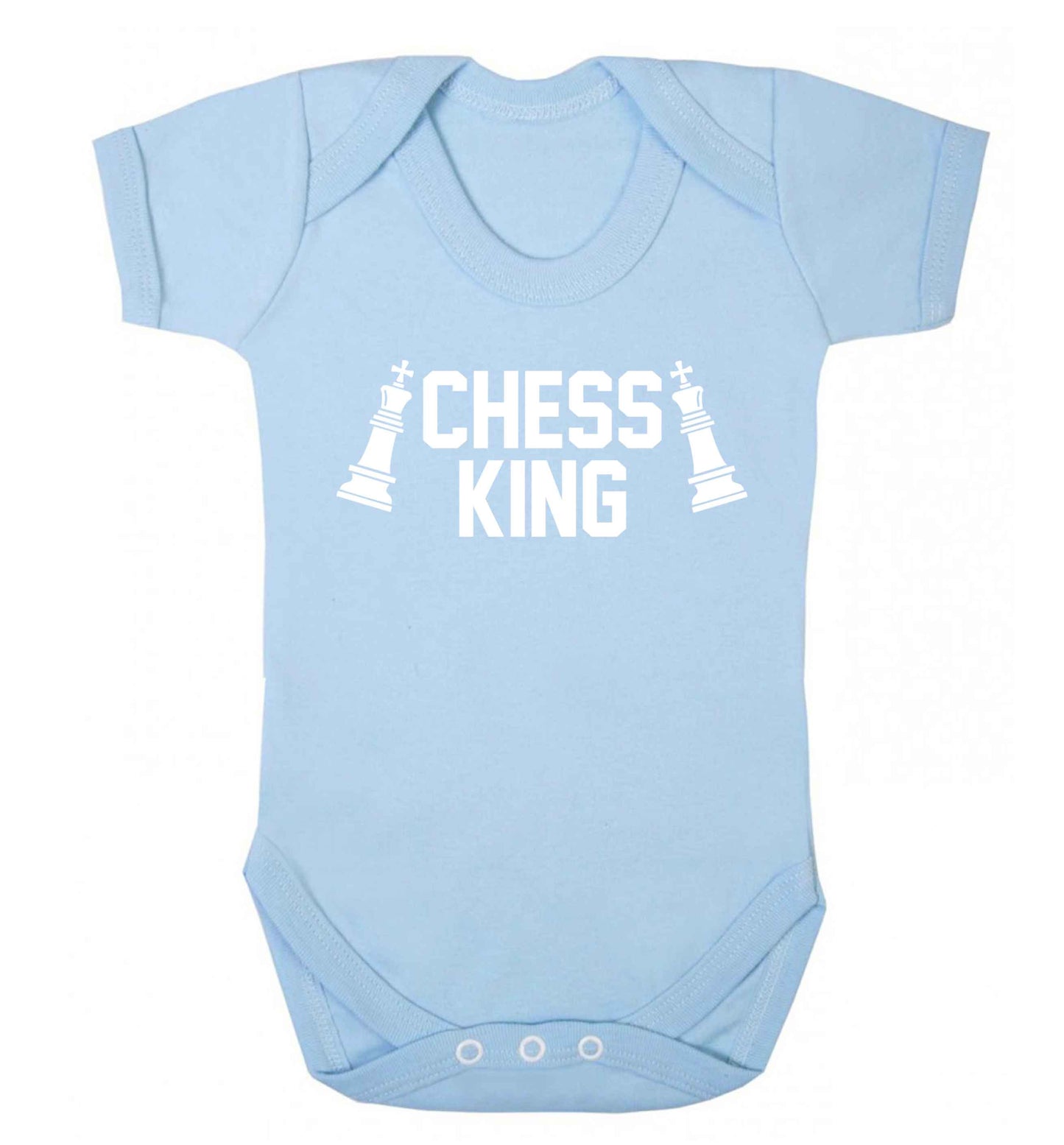 Chess king Baby Vest pale blue 18-24 months