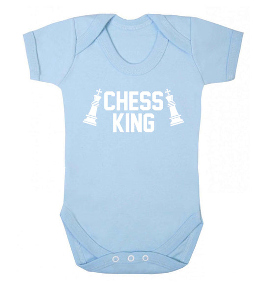 Chess king Baby Vest pale blue 18-24 months