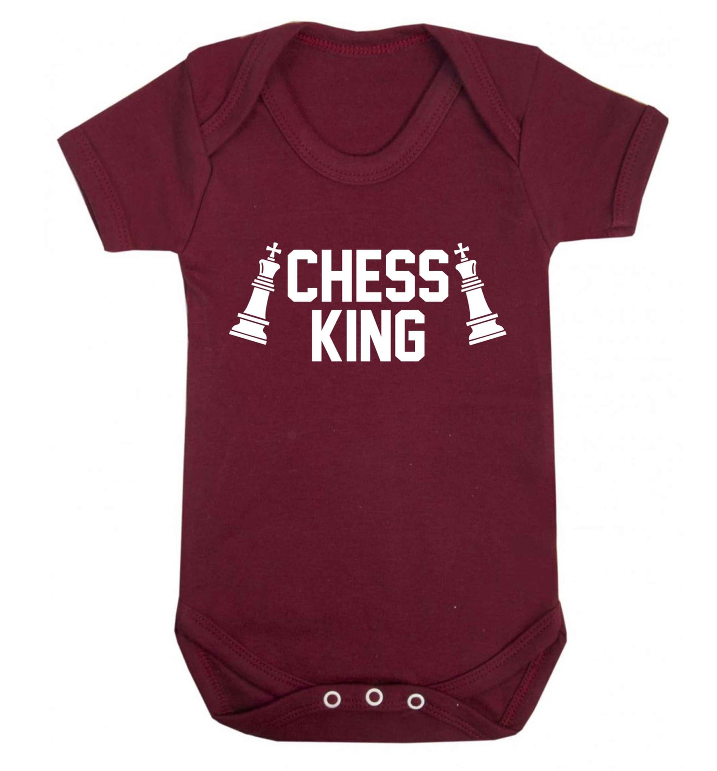 Chess king Baby Vest maroon 18-24 months