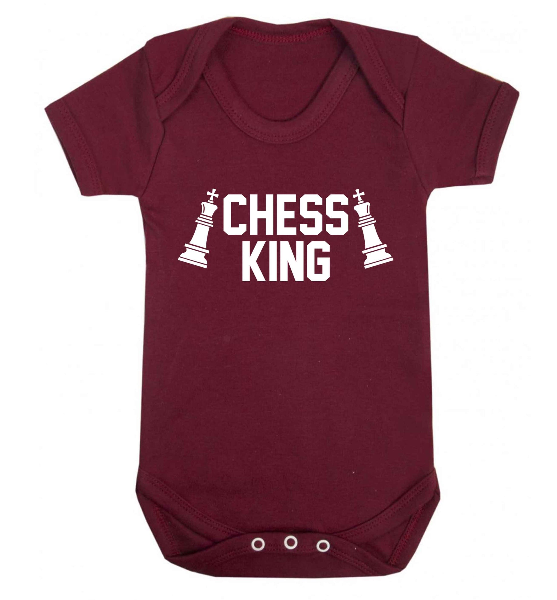 Chess king Baby Vest maroon 18-24 months