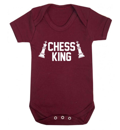 Chess king Baby Vest maroon 18-24 months