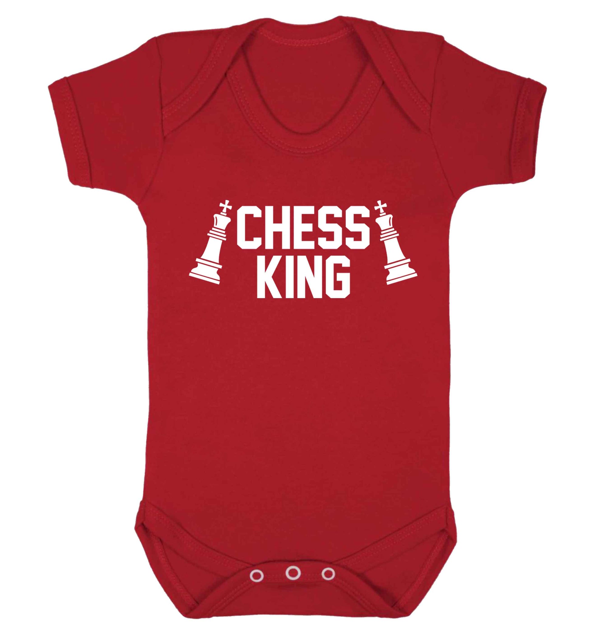 Chess king Baby Vest red 18-24 months