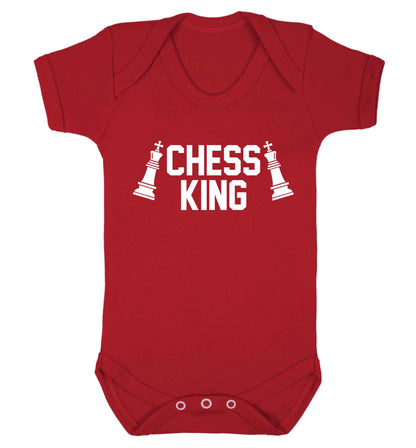 Chess king Baby Vest red 18-24 months