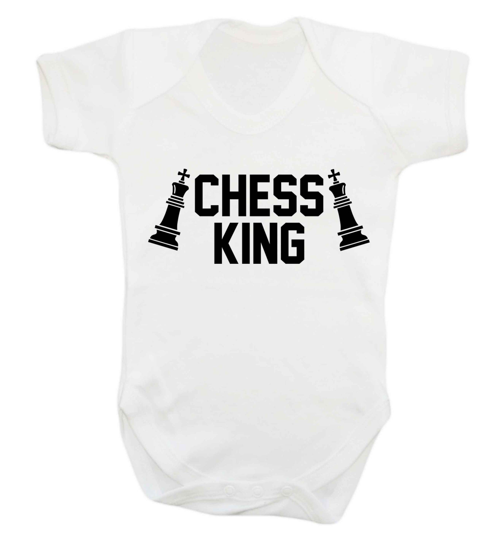 Chess king Baby Vest white 18-24 months