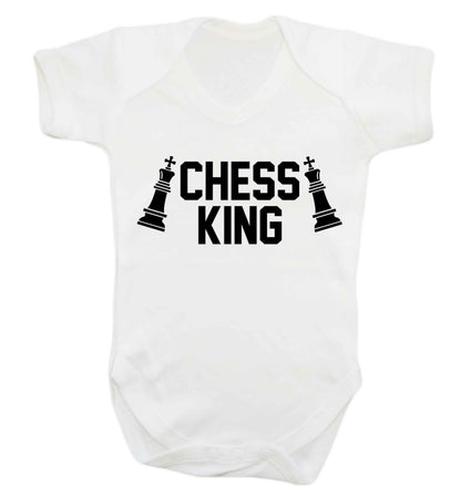 Chess king Baby Vest white 18-24 months