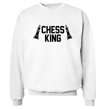 Chess king Adult's unisex white Sweater 2XL