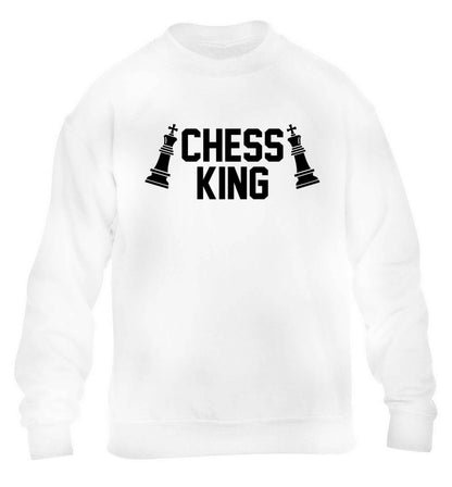 Chess king children's white sweater 12-13 Years