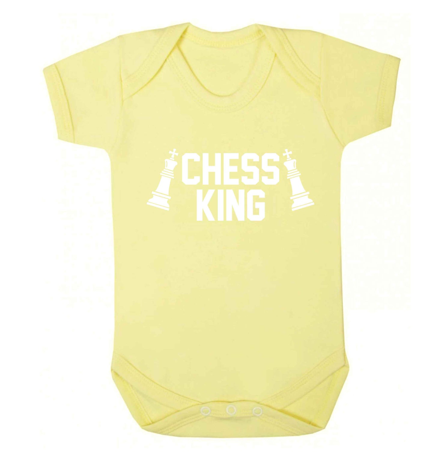 Chess king Baby Vest pale yellow 18-24 months